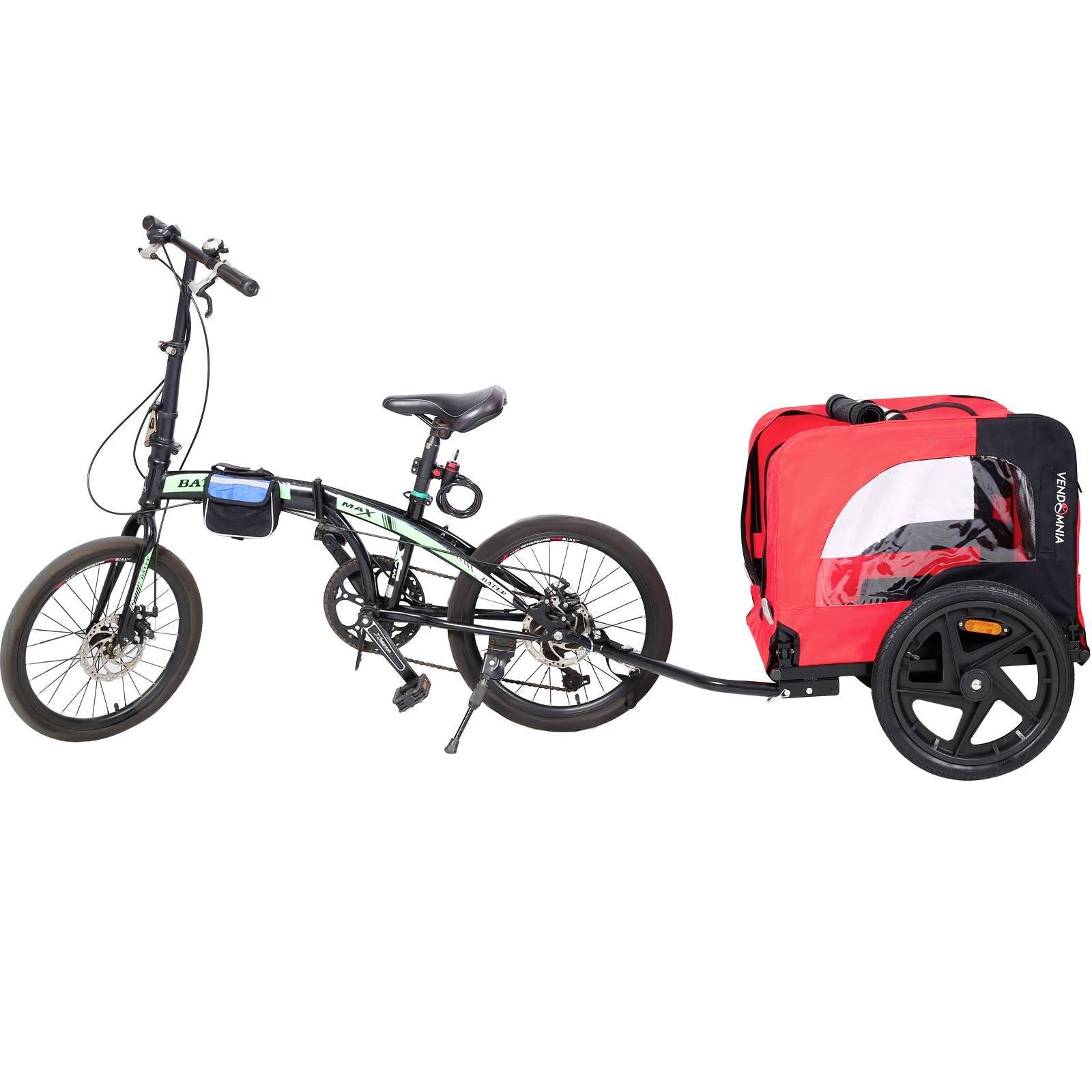 Bicycle Trailer For Pets Outdoor Foldable Dog Trailer With Reflectors Everware Hub