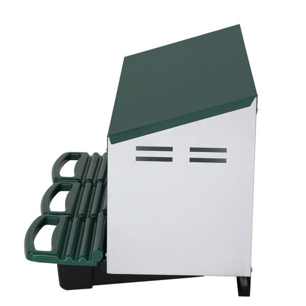 3-Compartment Chicken Feeding Trough, Durable Poultry Feeder for Backyard & Farm Use Everware Hub
