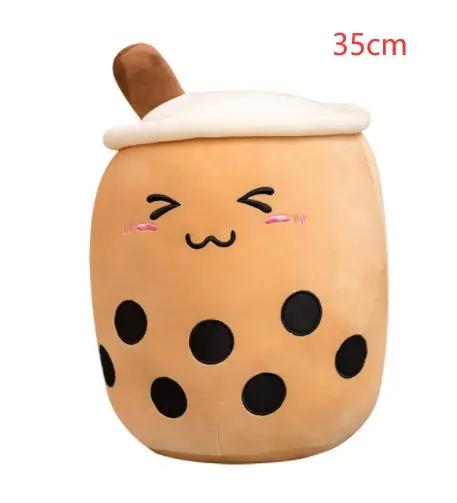 Cute Strawberry Milk Tea Plush Toy – Soft Boba Tea Cup Pillow for Kids, Girls, Birthday Gift, Kawaii Bubble Tea Cushion Everware Hub