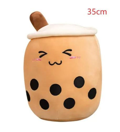 Cute Strawberry Milk Tea Plush Toy – Soft Boba Tea Cup Pillow for Kids, Girls, Birthday Gift, Kawaii Bubble Tea Cushion Everware Hub
