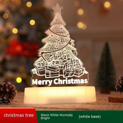 Christmas Decoration 3D Lamp Acrylic LED Night Lights New Year Valentines Day Christmas Kids Gift Christmas Ornaments Everware Hub