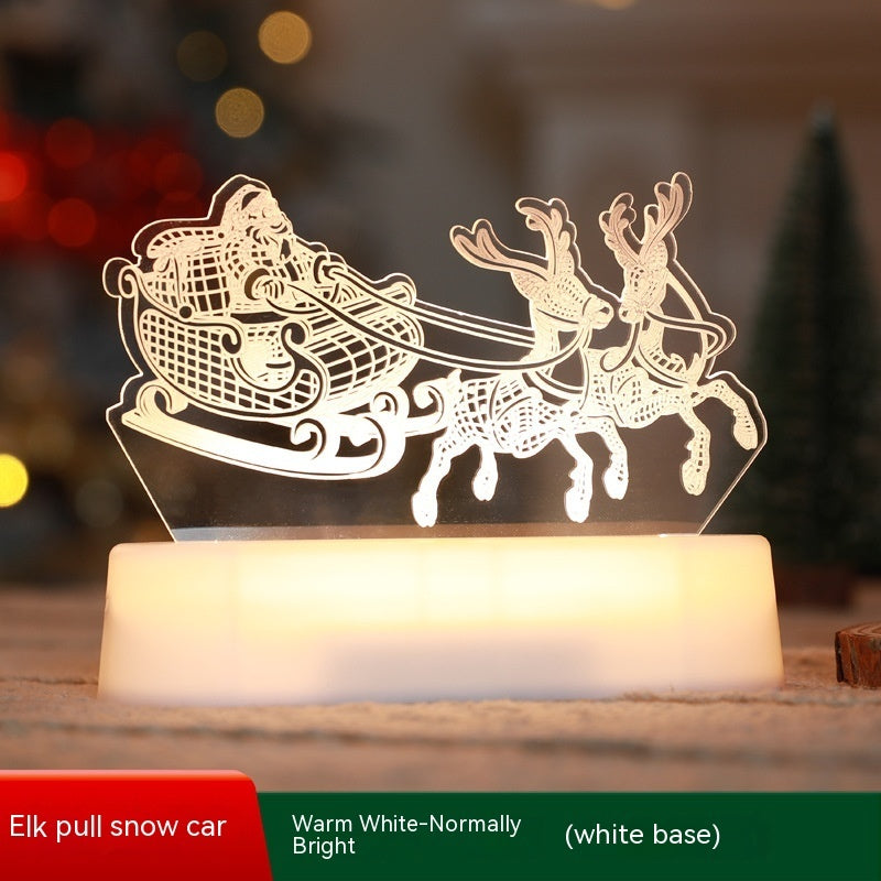 Christmas Decoration 3D Lamp Acrylic LED Night Lights New Year Valentines Day Christmas Kids Gift Christmas Ornaments Everware Hub