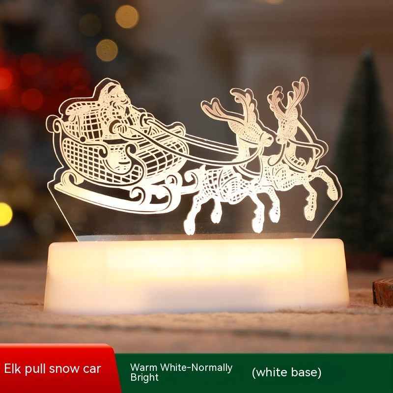 Christmas Decoration 3D Lamp Acrylic LED Night Lights New Year Valentines Day Christmas Kids Gift Christmas Ornaments Everware Hub