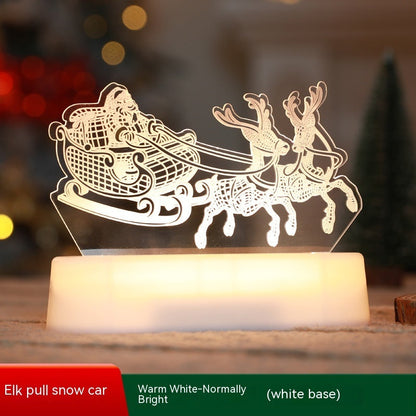 Christmas Decoration 3D Lamp Acrylic LED Night Lights New Year Valentines Day Christmas Kids Gift Christmas Ornaments Everware Hub
