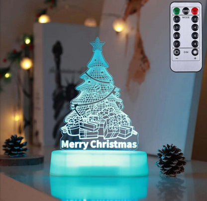 Christmas Decoration 3D Lamp Acrylic LED Night Lights New Year Valentines Day Christmas Kids Gift Christmas Ornaments Everware Hub