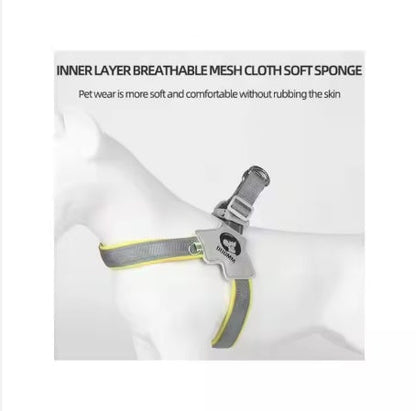 Adjustable Pet Dog Cat Harness with Leash, Comfortable, Reflective & Easy Control Everware Hub