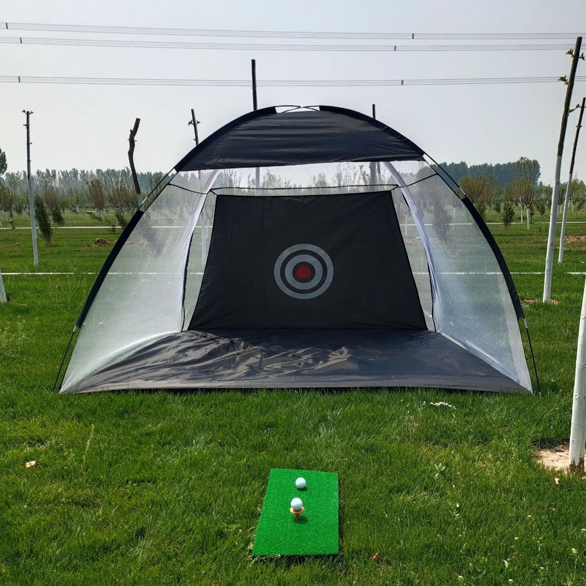 Golf Practice Net Tent – Outdoor Golf Hitting Cage for Backyard, Garden, Grassland Training with Target Sheet Everware Hub
