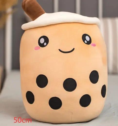 Cute Strawberry Milk Tea Plush Toy – Soft Boba Tea Cup Pillow for Kids, Girls, Birthday Gift, Kawaii Bubble Tea Cushion Everware Hub