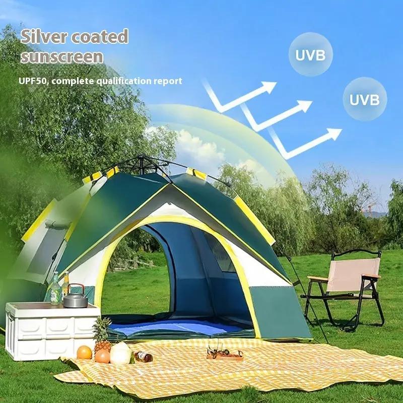 Tent Outdoor Camping 3-4 People Automatic Quickly Open Everware Hub
