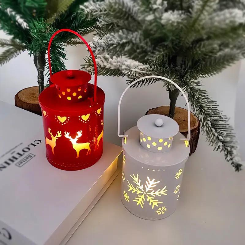 LED Christmas Candle Lanterns, Nordic Style Wind Lights, Electronic Holiday Decorations Everware Hub
