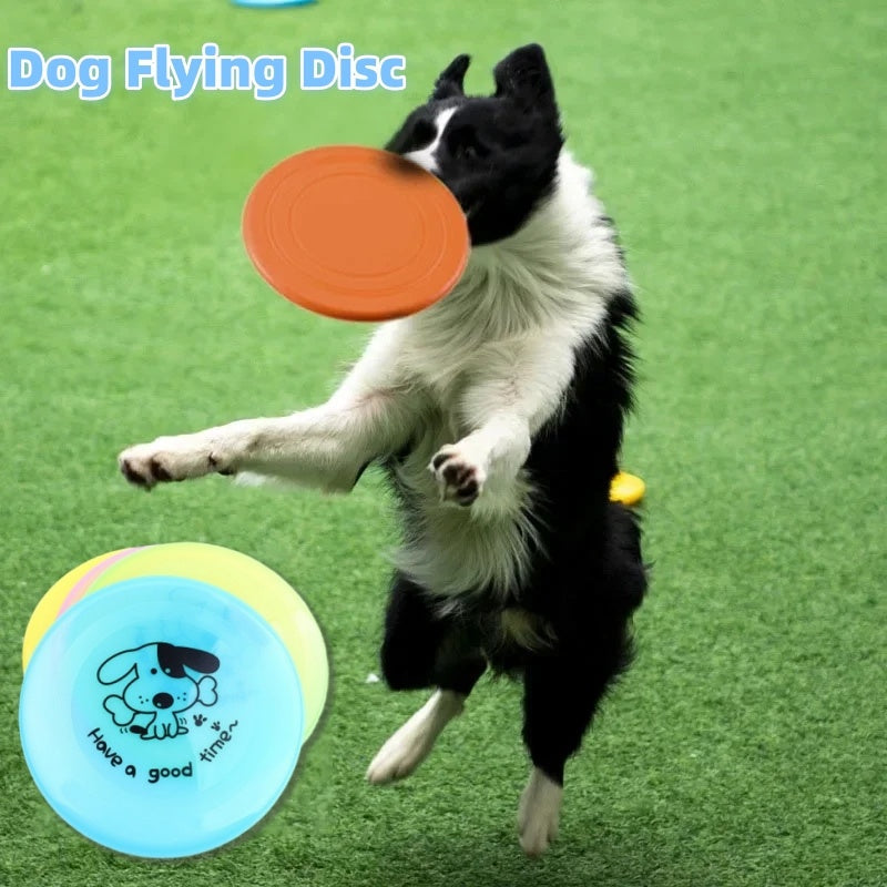 Silicone Flying Saucer Toy for Dogs & Cats – Chew-Resistant, Interactive Pet Training Disc Everware Hub