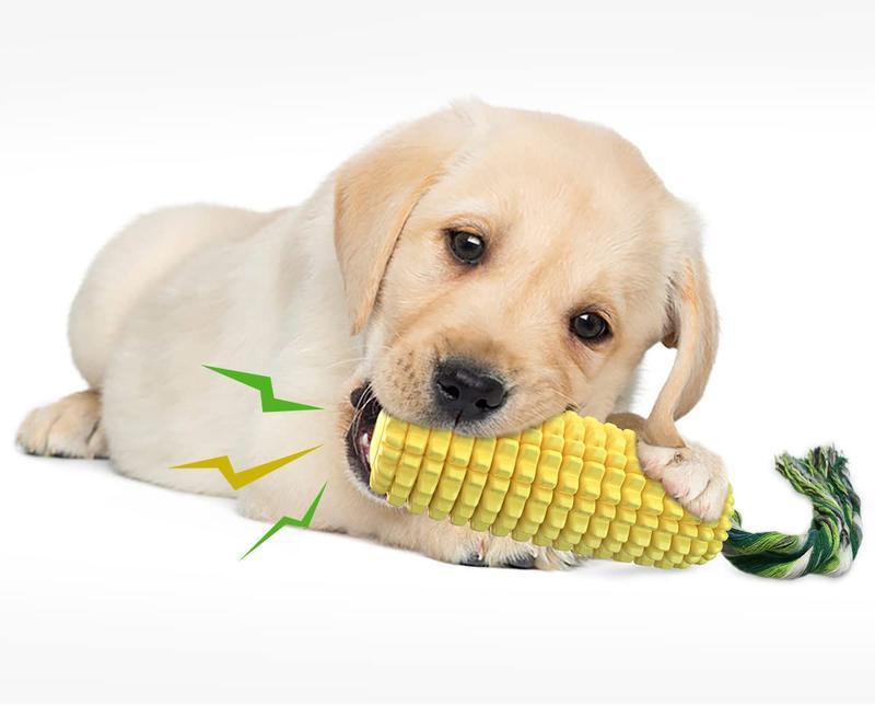 PROKEl Dog Chew Toy,5.8" Squeaky Corn Stick Rope Toy for Small, Medium & Large Breeds, Durable Chew Toy for Aggressive Chewers Everware Hub