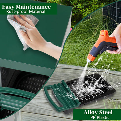 3-Compartment Chicken Feeding Trough, Durable Poultry Feeder for Backyard & Farm Use Everware Hub