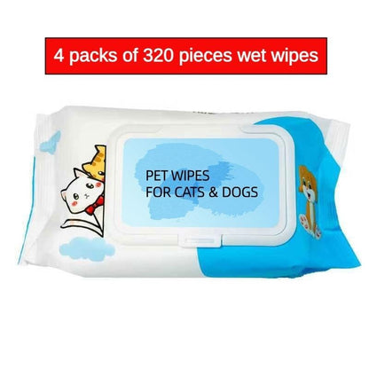 Dog Cat Pet Wet Wipes For Paws And Butt, EarsEyes  Plant-based Pet Wipes, Unscented DogWipes, Cleaning Deodorizing, Paw Wipes ForDogs Cats Pets Everware Hub