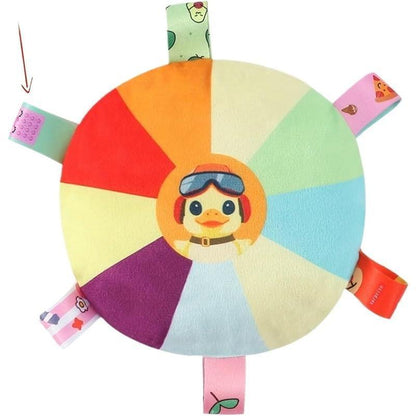 Plush Dog Flying Disc Chew Toy,Interactive Tug of War Toy with Bell, Bite-Resistant & Washable Everware Hub