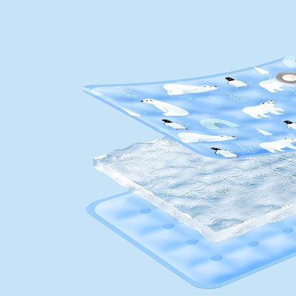 Ice Bear Pet Cooling Pad – Summer Mat for Cats & Dogs | Washable & Portable Cooling Solution Everware Hub