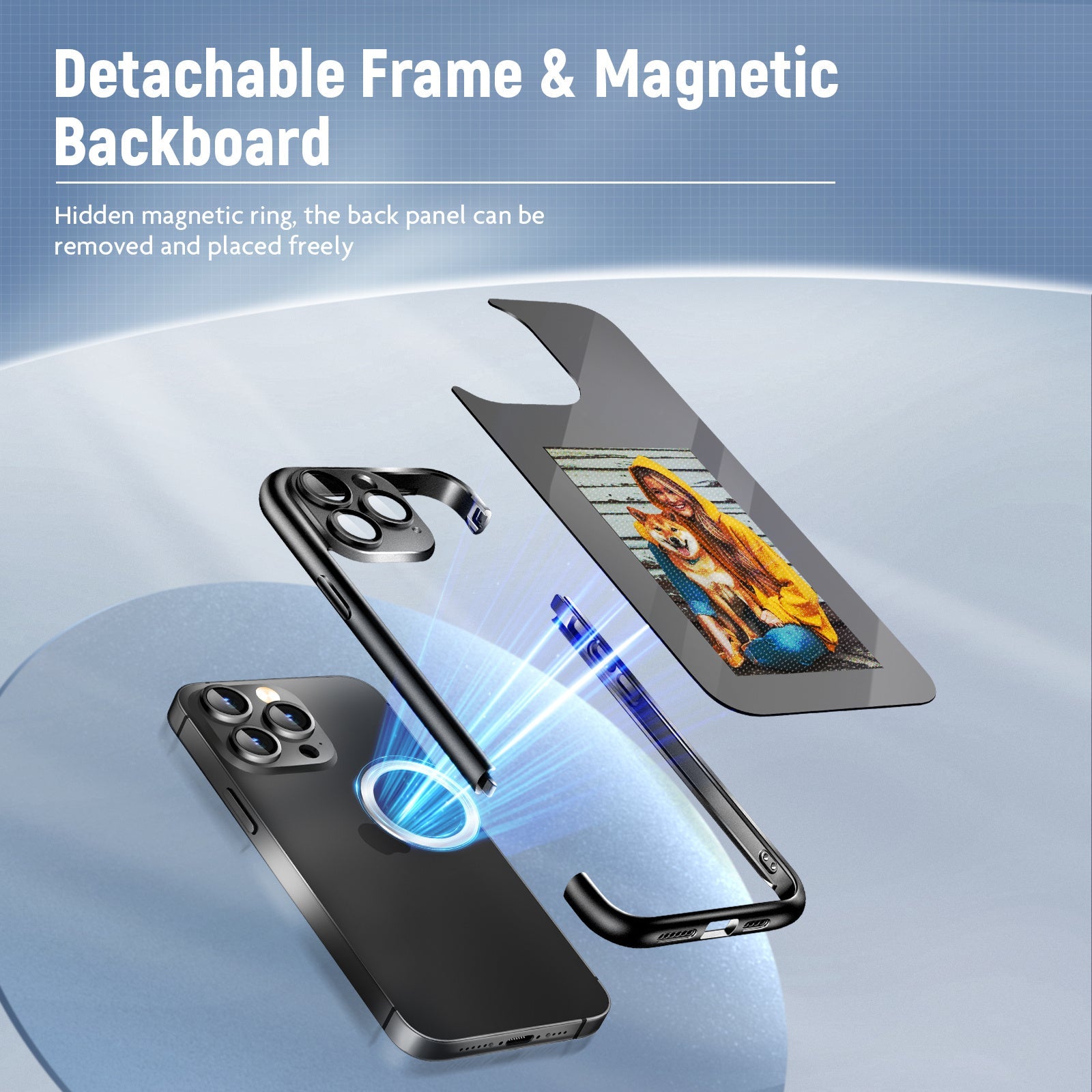 iPhone 15 Pro/Pro Max NFC E-Ink Flip Case – Smart Custom DIY Ink Screen All-Inclusive Phone Cover Everware Hub