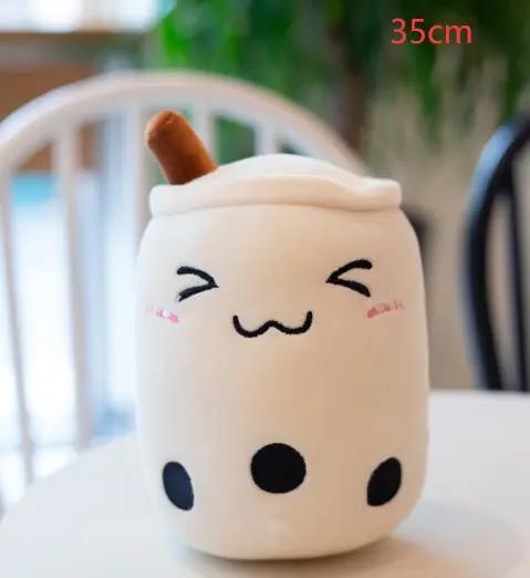 Cute Strawberry Milk Tea Plush Toy – Soft Boba Tea Cup Pillow for Kids, Girls, Birthday Gift, Kawaii Bubble Tea Cushion Everware Hub