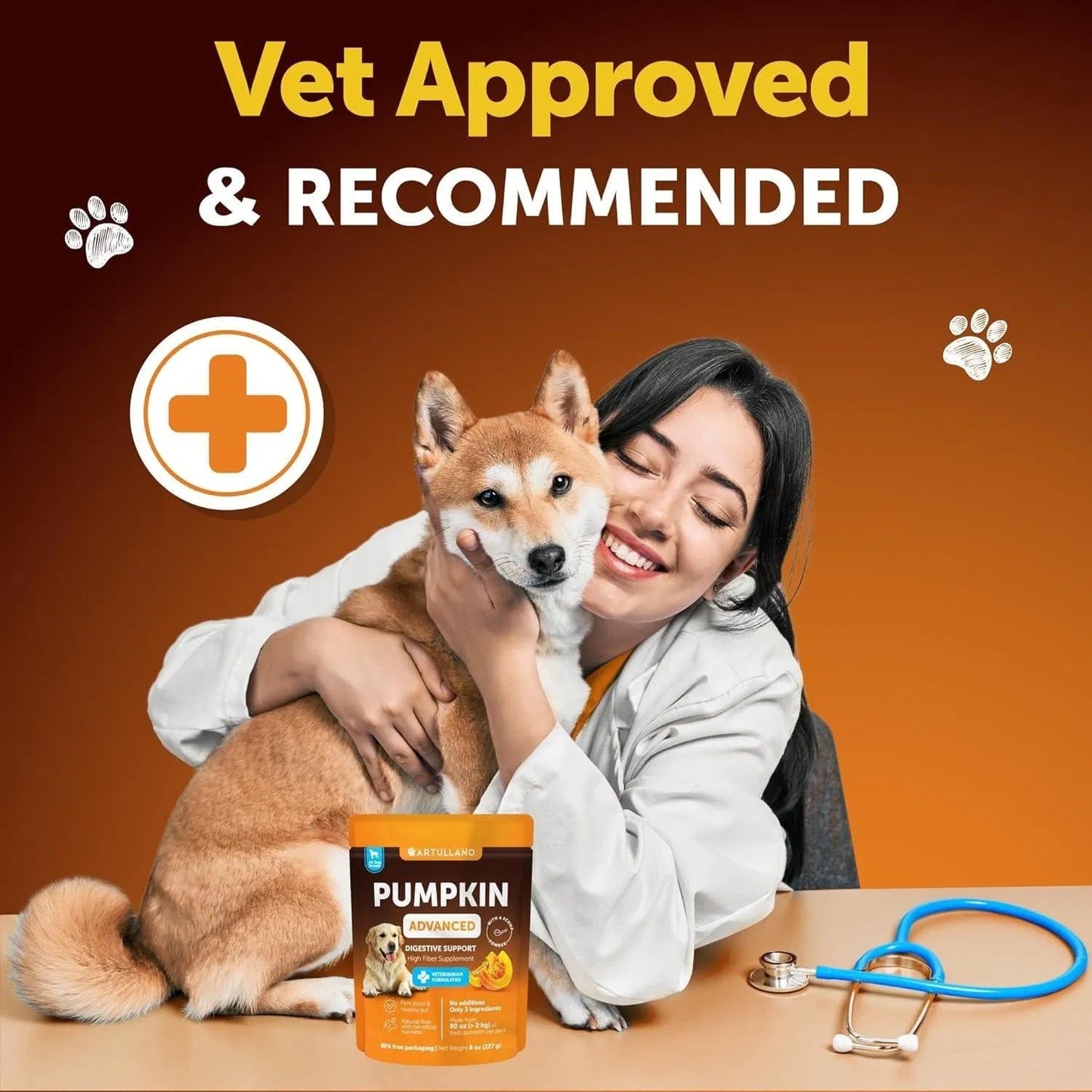Pumpkin Powder For Dogs Digestive Support 8 OZ Fiber Supplement For Constipation For Gut Balance Healthy Skin Digestion Glands Firm Stool Poop Anti Diarrhea Gas Relief Everware Hub