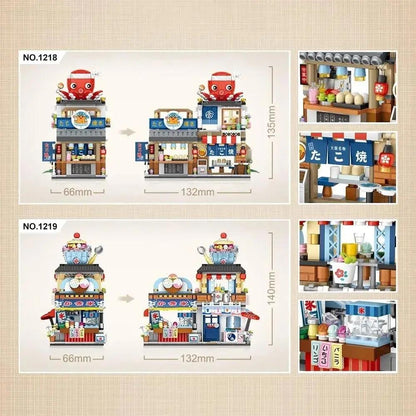4 PACK Brick Building Set For Kids, 2969 PCS Building Blocks Kit Japanese Street Building Toy Set Gift For 6-15 Years Old Kid And Adult Everware Hub