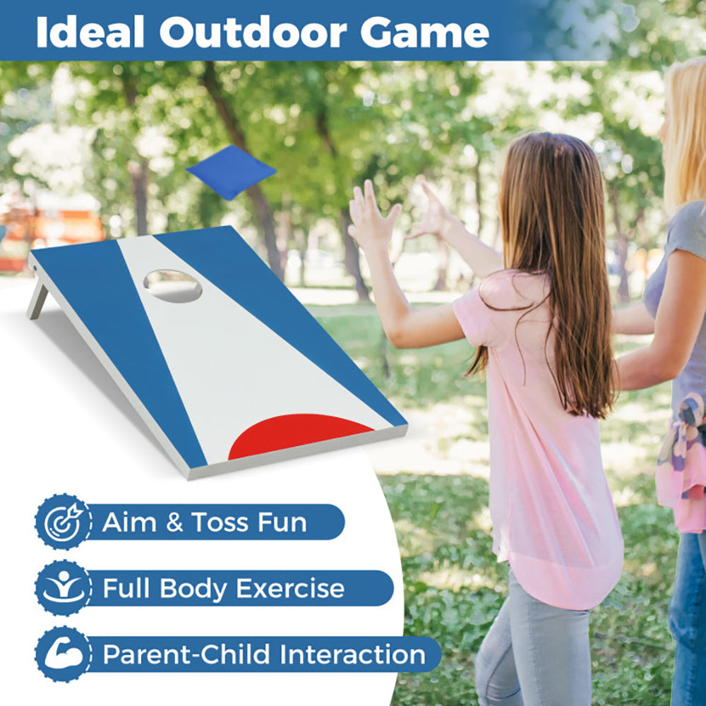 Portable Cornhole Board with Foldable Legs & Side Handle ,Lightweight Outdoor Game Set Everware Hub