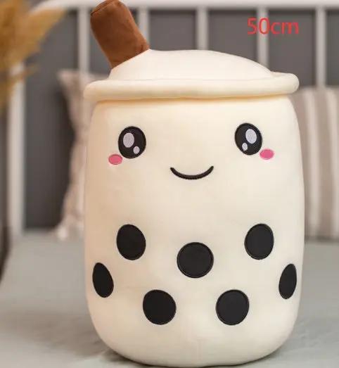 Cute Strawberry Milk Tea Plush Toy – Soft Boba Tea Cup Pillow for Kids, Girls, Birthday Gift, Kawaii Bubble Tea Cushion Everware Hub
