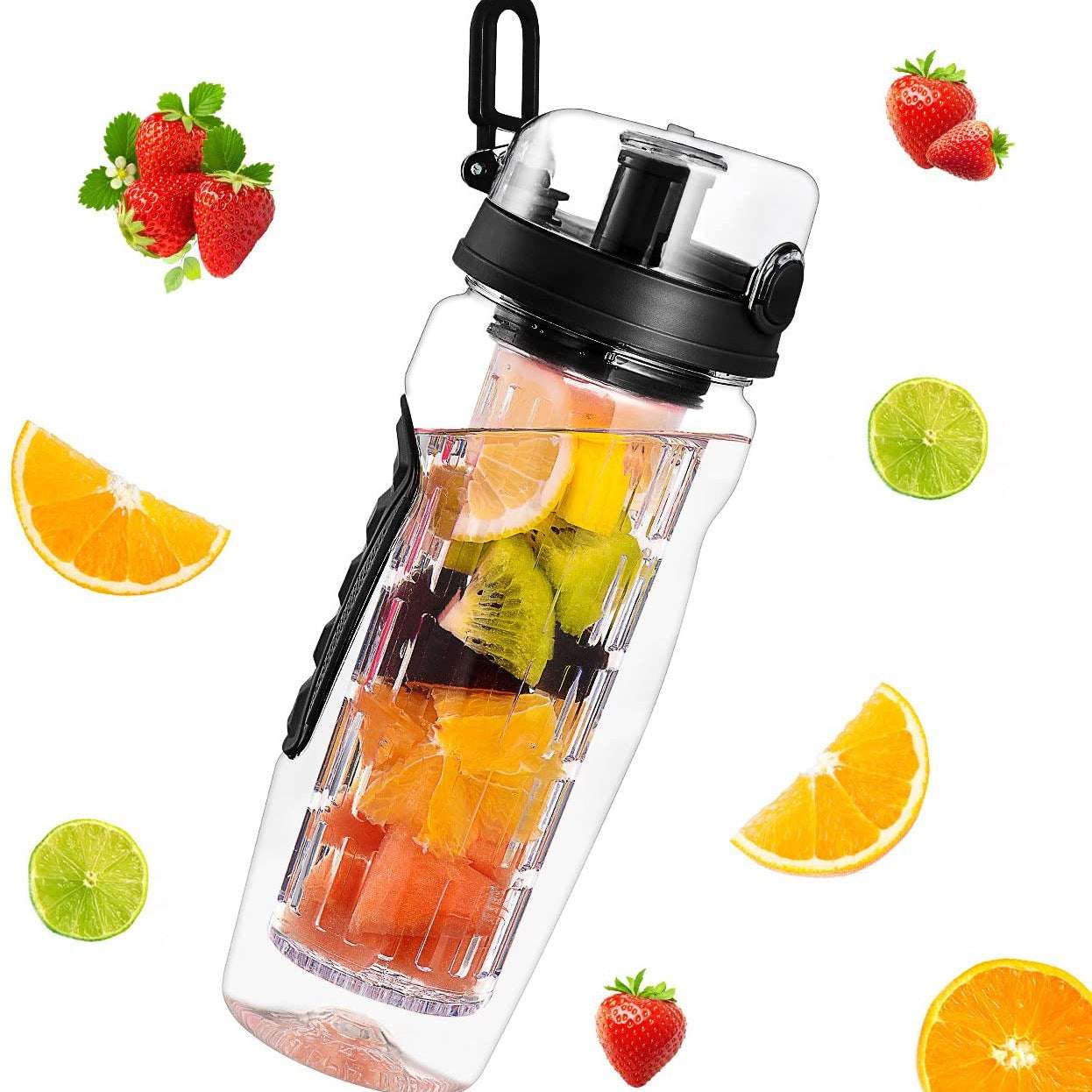 32oz Fruit Infuser Water Bottle – BPA-Free Drink Bottle