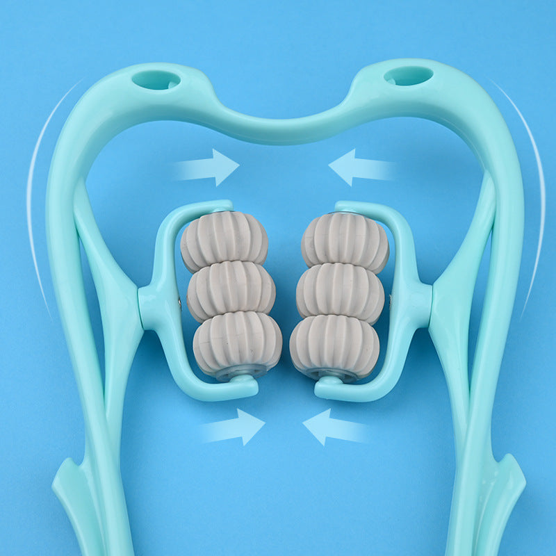 Multifunctional Manual Six-wheel Neck Massager Massage Relieve Roller Massage Tool Everware Hub