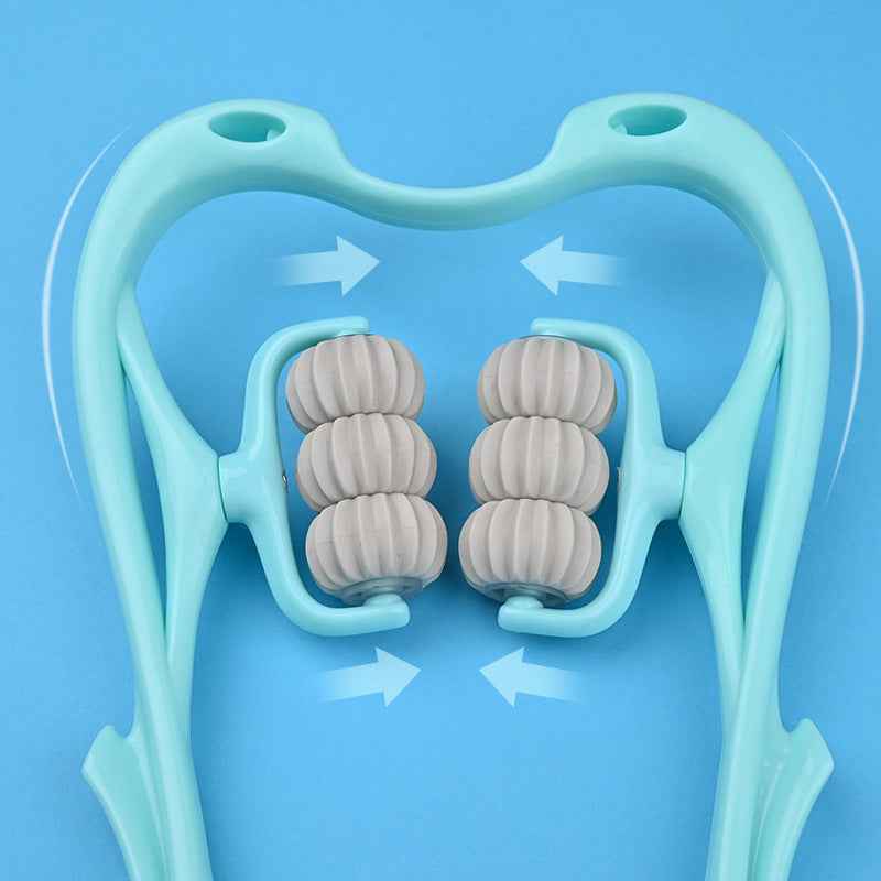 Multifunctional Manual Six-wheel Neck Massager Massage Relieve Roller Massage Tool Everware Hub