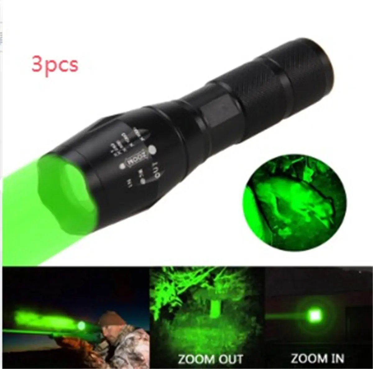 Mini LED Zoom Flashlight – Portable Torch for Hunting & Outdoors Everware Hub